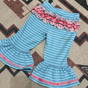 Matilda Jane Blue and Pink Striped Kids Bottoms size 12-18 months